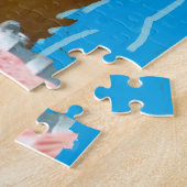 Katten, altijd zwemmen. legpuzzel (Zijkant)