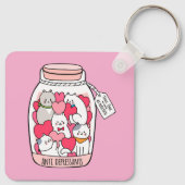 Katten Antidepressivum Grappig Kattenliefhebber Ca Sleutelhanger (Achterkant)