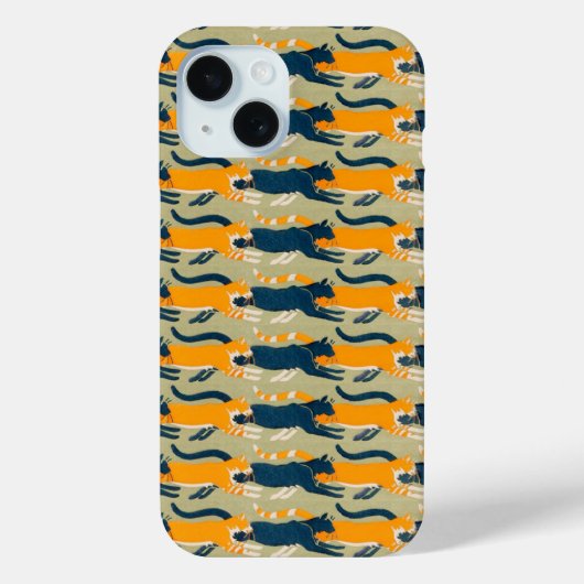 Katten, Art Nouveau Case-Mate iPhone Case (Achterkant)