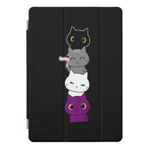 Katten Asexual Pride Cute Ace-vlag Dierschapsdekse iPad Pro Cover