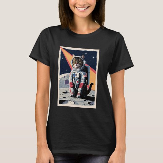 Katten Astronaut Huisdier Ruimte T-shirt (Voorkant)