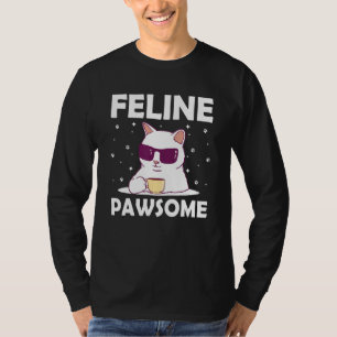 Katten Awesome Motivational Quote Kattengrap Inspi T-shirt