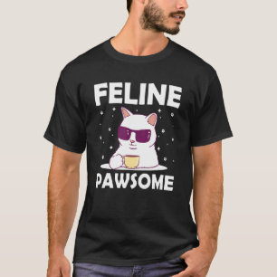 Katten Awesome Motivational Quote Kattengrap Inspi T-shirt