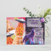 Katten, baconen en ufos kaart (Staand voorkant)