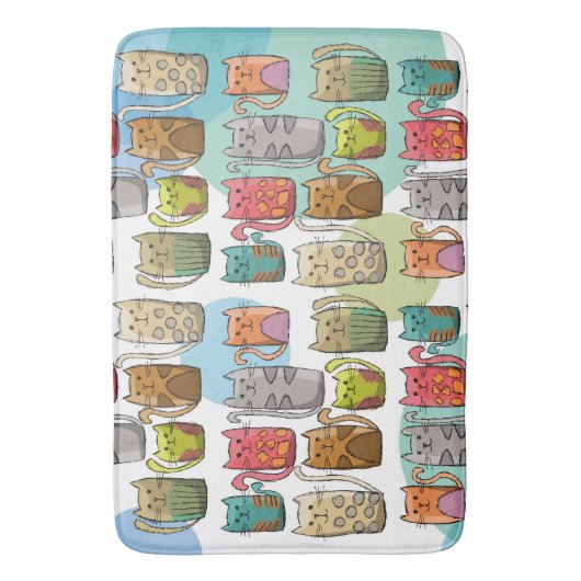 Katten! Badmat (Voorkant Verticaal)