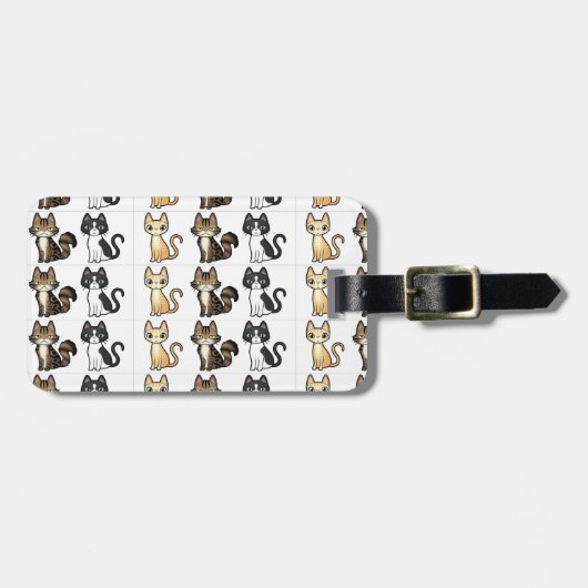 Katten Bagagelabels (Voorkant horizontaal)
