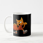 Katten Basketbal Tanktop Koffiemok (Links)