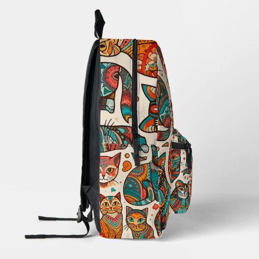 katten bedrukte rugzak (Links)
