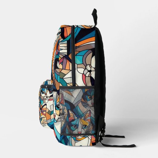 katten bedrukte rugzak (Rechts)