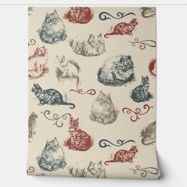  katten behang