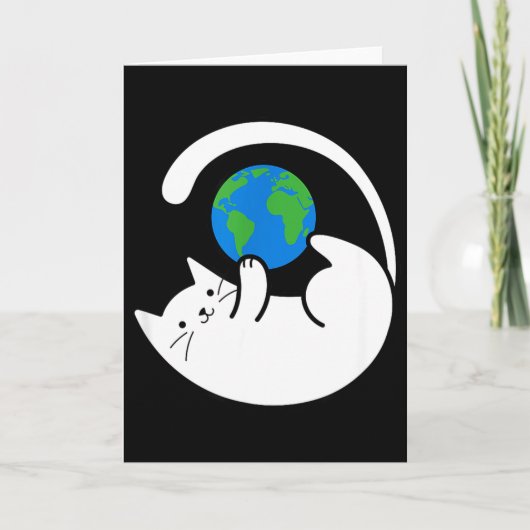 Katten Beheersen De Wereld Print Kaart (Voorkant)
