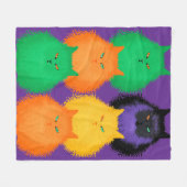Katten beoordelen fleece deken (Voorkant (Horizontaal))