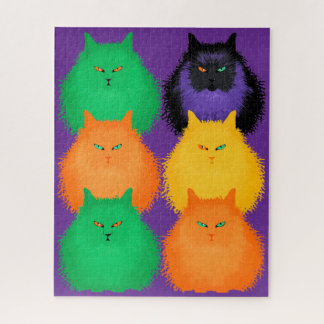 Katten beoordelen legpuzzel
