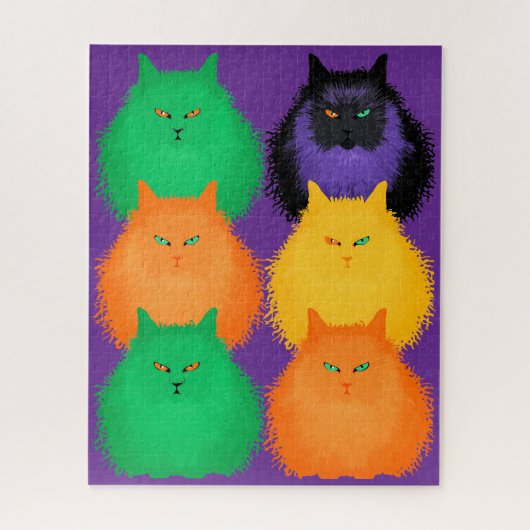 Katten beoordelen legpuzzel (Verticaal)