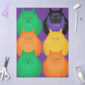 Katten beoordelen tissuepapier (Craft)