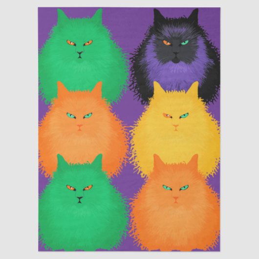 Katten beoordelen tissuepapier (Voorkant)