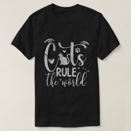 Katten bepalen de wereld t-shirt