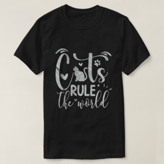 Katten bepalen de wereld t-shirt