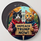 Katten beschuldigen Trump Ronde Button 6,0 Cm (Voorkant /achterkant)