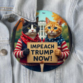 Katten beschuldigen Trump Ronde Button 6,0 Cm (In situ)