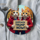Katten beschuldigen Trump Ronde Button 6,0 Cm (In situ)