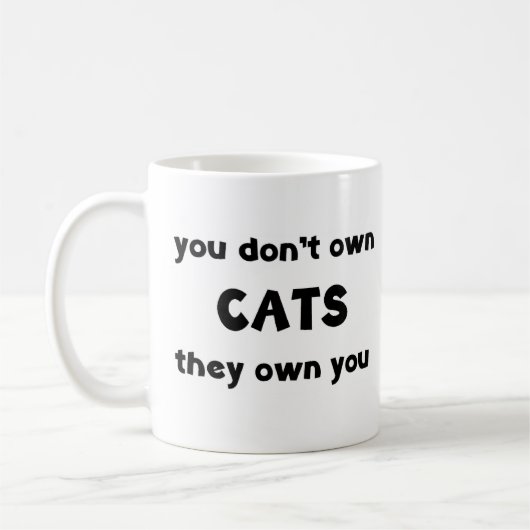 Katten bezitten niet koffiemok (Links)