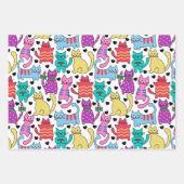 Katten bij afspelen inpakpapier vel (Voorkant 3)