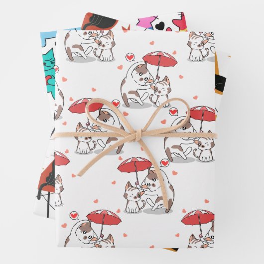 Katten bij afspelen inpakpapier vel (In situ)