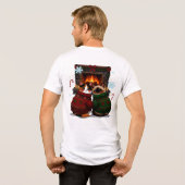 Katten bij de open haard Tri-Blend shirt (Achterkant volledig)
