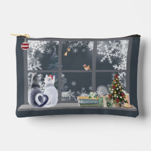 Katten bij het kerstraam etui