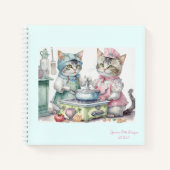 Katten bij keuken bullet journal notitieboek (Voorkant)