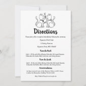 Katten Black White Weddenschap Directions Cat Love Kaart (Voorkant)