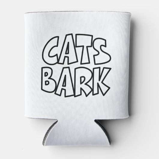 Katten blaffen blikjeskoeler (Voorkant)