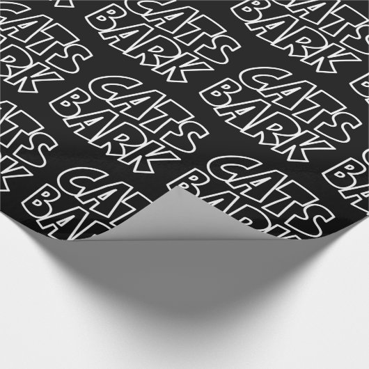 Katten blaffen cadeaupapier (Hoek)