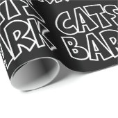 Katten blaffen cadeaupapier (Rol Hoek)