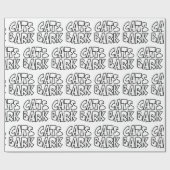 Katten blaffen cadeaupapier (Vlak)