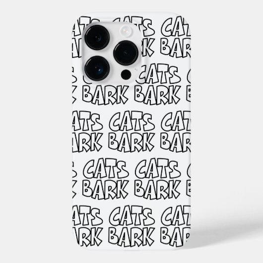 Katten blaffen Case-Mate iPhone case (Achterkant)