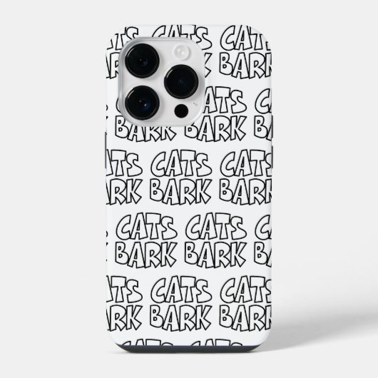 Katten blaffen iPhone hoesje (Achterkant)
