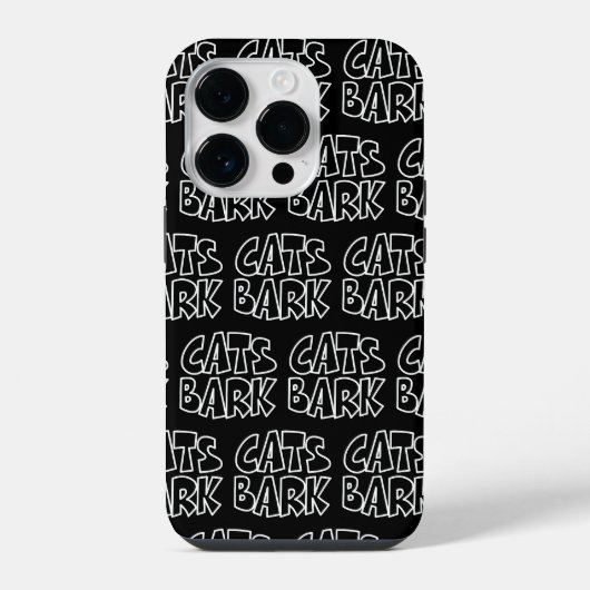 Katten blaffen iPhone hoesje (Achterkant)