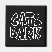 Katten blaffen magneet (Voorkant)