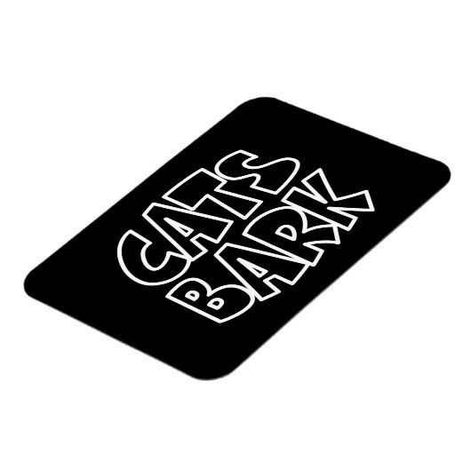 Katten blaffen magneet (Linkerzijde)