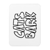 Katten blaffen magneet (Verticaal)