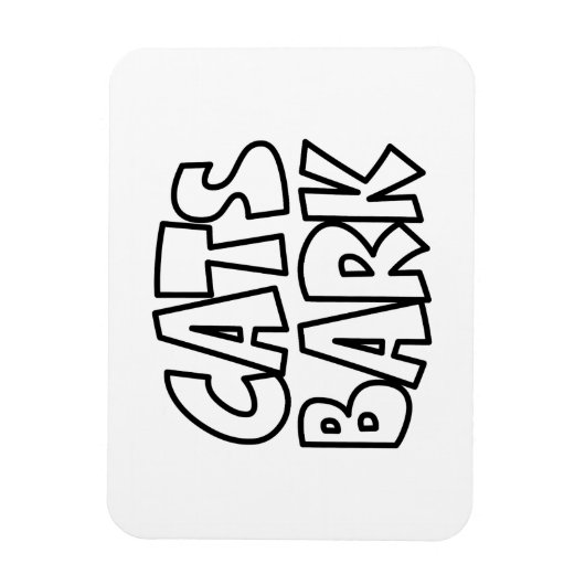 Katten blaffen magneet (Verticaal)