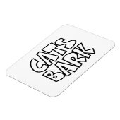 Katten blaffen magneet (Linkerzijde)