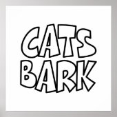 Katten blaffen poster (Voorkant)