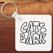 Katten blaffen sleutelhanger (Voorkant)