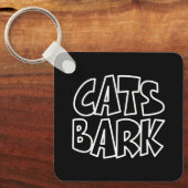 Katten blaffen sleutelhanger (Voorkant)