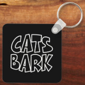 Katten blaffen sleutelhanger (Achterkant)