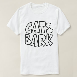 Katten blaffen t-shirt