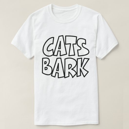 Katten blaffen t-shirt (Design voorkant)